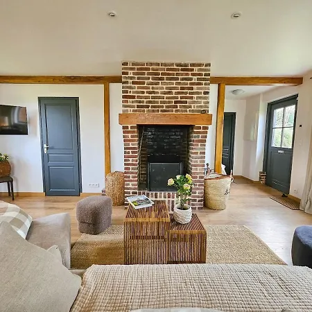 Vakantiehuis Les Pommiers Cottage, Bain Nordique, 10 Min De Honfleur Manneville-la-Raoult
